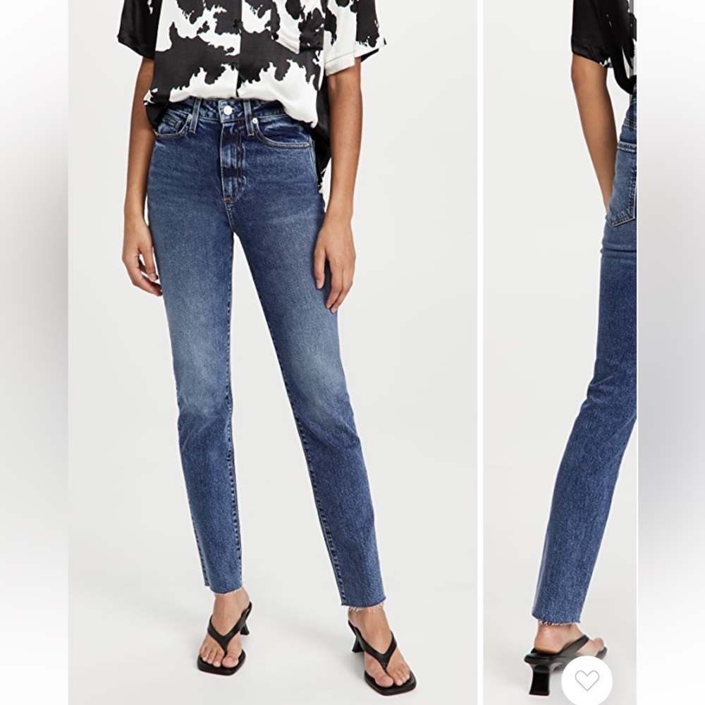 LE JEAN High Rise Lara Slim Denim Jean 28